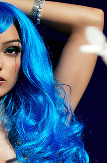 Melanie Rios blue hair