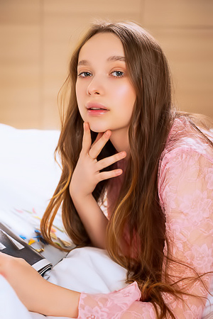 Asia B Perky Breasts And Peachy Bottom Slipping Into View