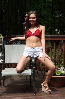 Zoe Bloom Stripping Down Completely Nude