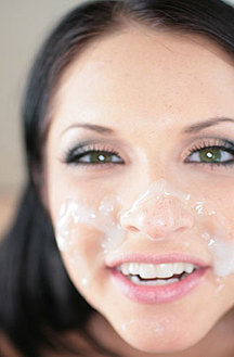 Geri Loves Taking A Sticky Facial