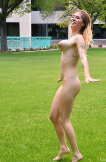 FTV Angel Doing Naked Yoga Outdoors