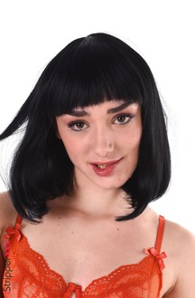 Alice Zaffyre Strips Red Lingerie And Masturbates