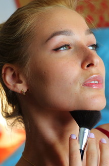 Kelly Collins Caressing Her Lovely Breasts And Stroking Her Delicate Pink Nipples