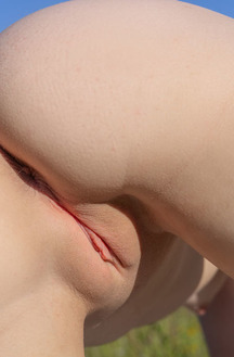 Cherry Blossom Slipping The Straps Of Her Lingerie From Her Shoulders So The Summer Breeze