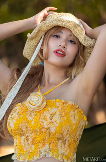 Danny Her Soft Breasts Jiggling In Her Snug Crop Top As Light And Shadow Play