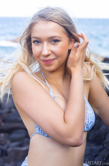 Cherry Blossom Bares Her Perky Breasts And Luscious Booty To The Elements