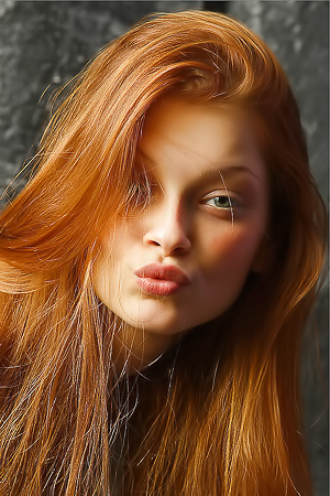 Redhead Model Ava