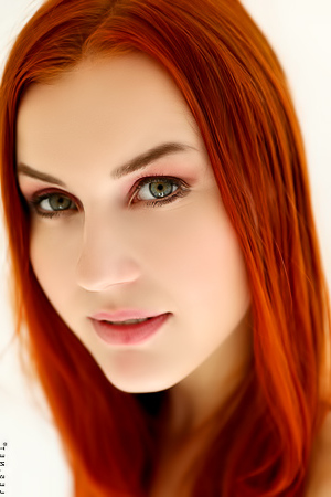 Redhead Sweetie Charlie Red In Bathroom
