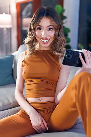 Camila Cream Slips Her Fingers Between The Folds Of Her Bare Twat