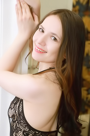 Gorgeous Babe Emma - Fishnet Thrill
