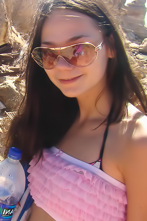 Slender Girl Julia P - Sex at Beach