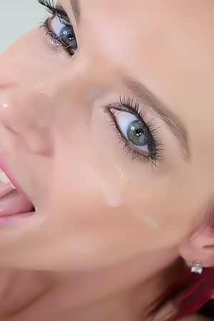 Anna Close Up Stressing Those Fake Tits Hard