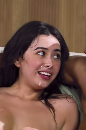 Chloe Surreal Swallows Deep, Arching Ass for A Loaded Finish